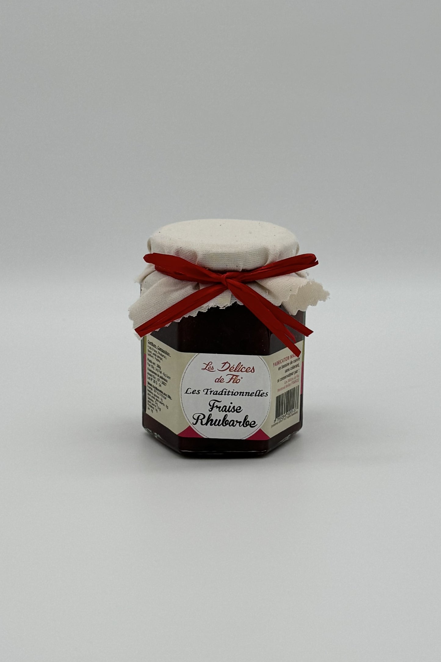 CONFITURE FRAISE RHUBARBE 280G 280GR