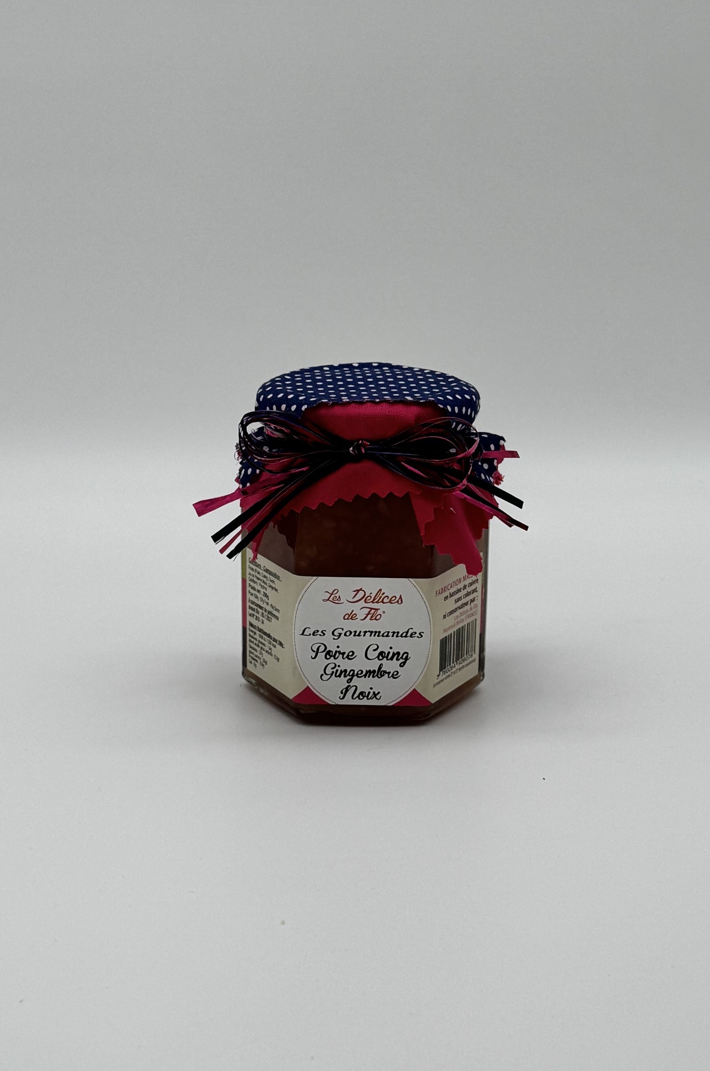 CONFITURE POIRE COING GINGEMBRE NOIX 290G 290GR