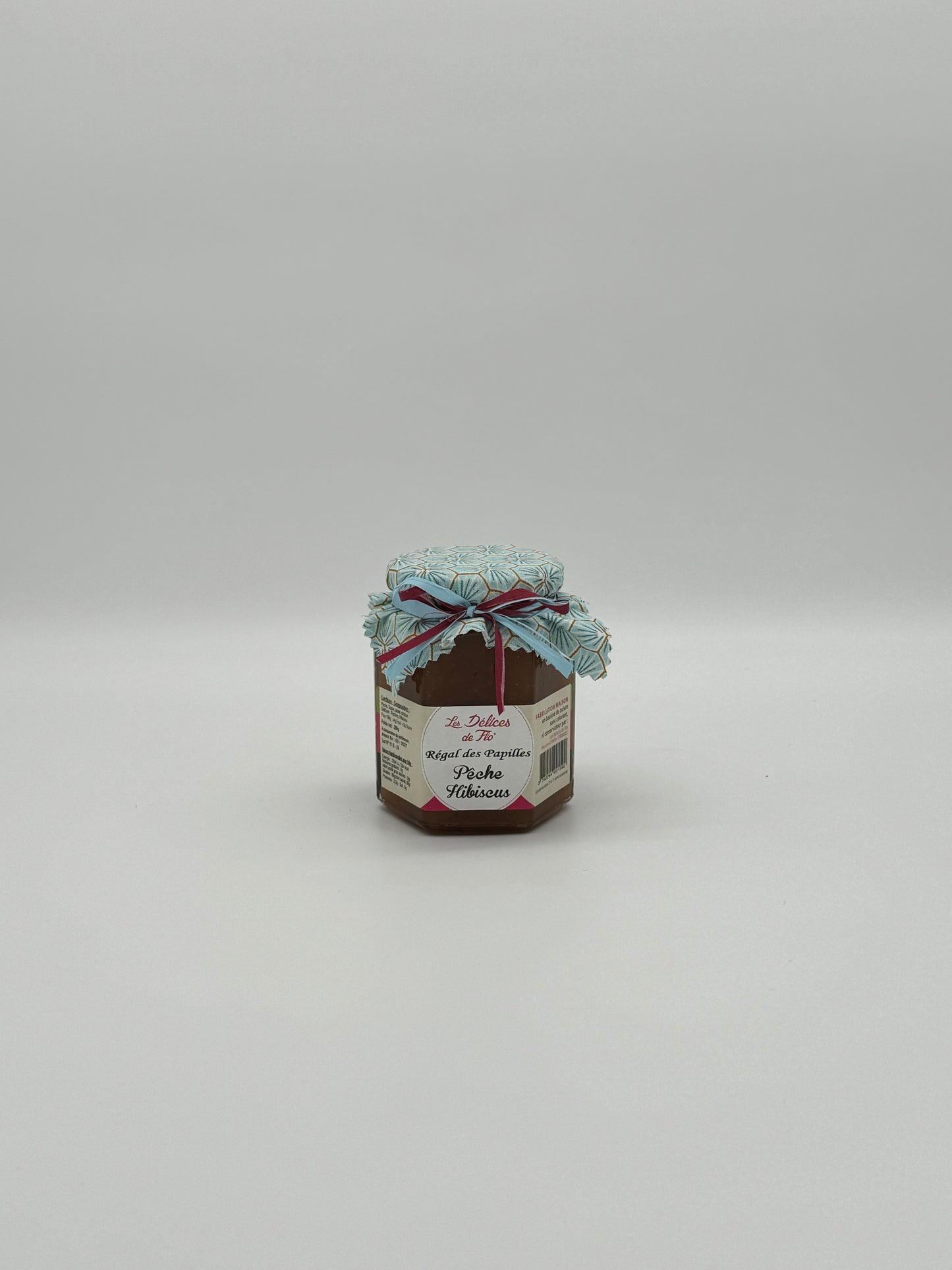 CONFITURE PECHE JAUNE FLEUR D'HIBISCUS 280G