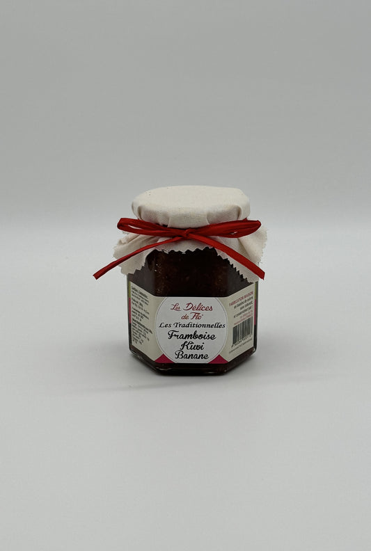 CONFITURE FRAMBOISE KIWI BANANE 280G 280GR