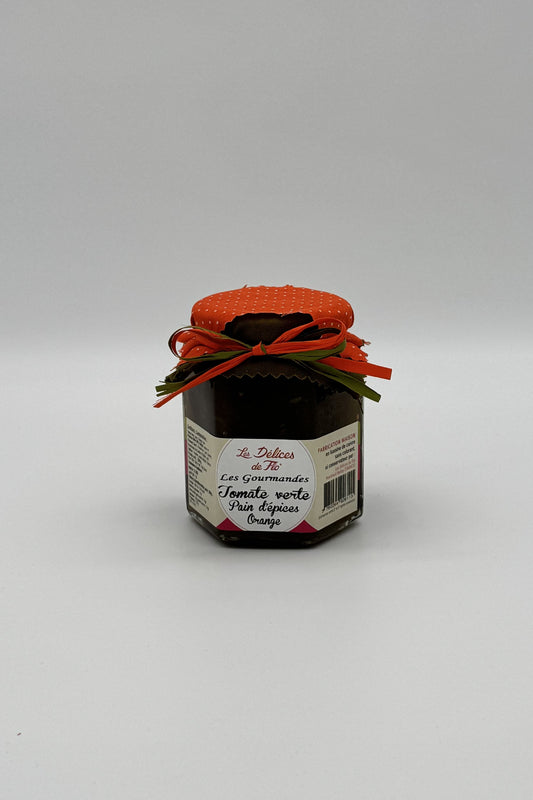 CONFITURE TOMATE VERTE ORANGE PAIN D'EPICES 290G 290GR