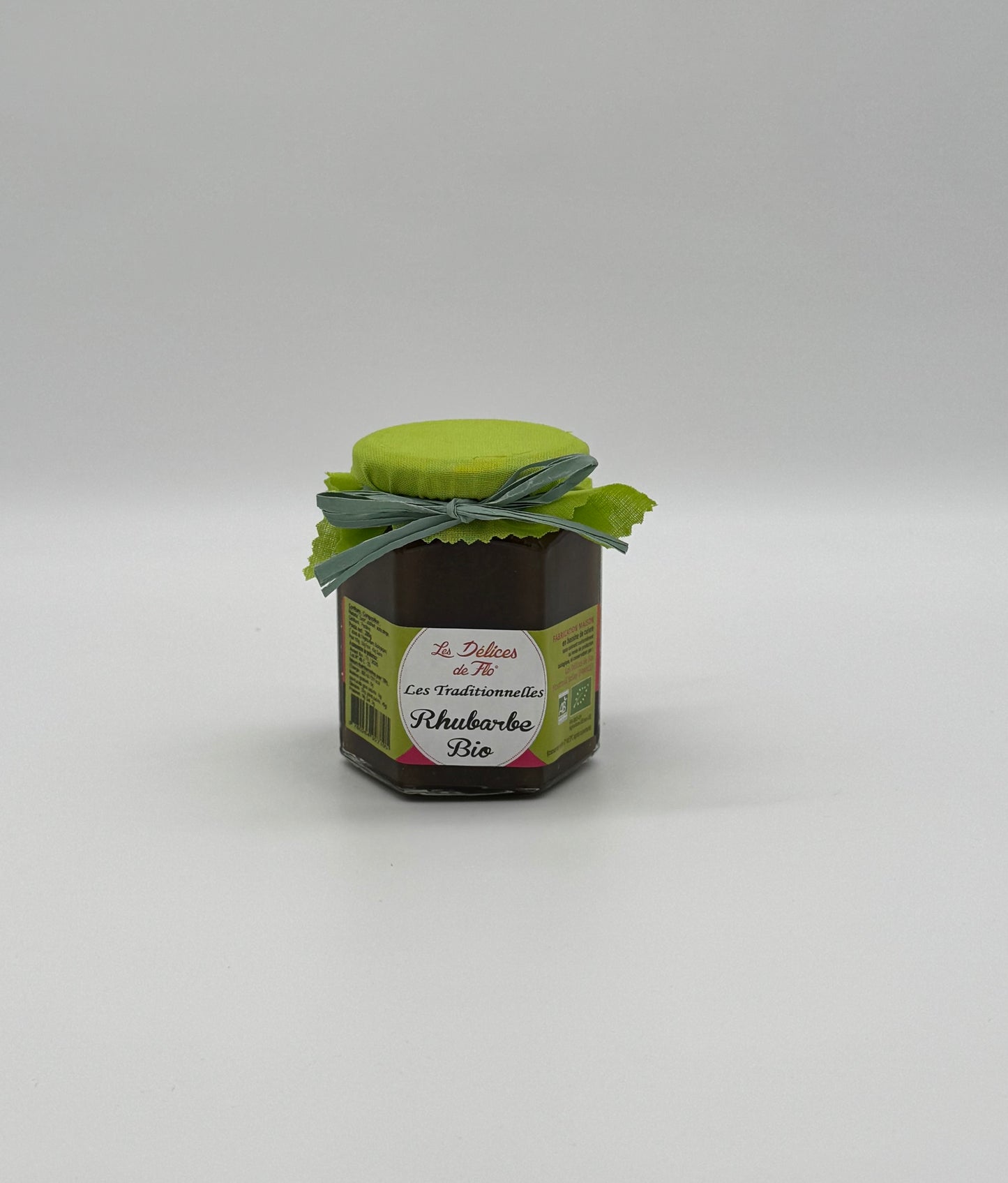 CONFITURE RHUBARBE BIO 280 G CERTIFIE FR-BIO-01 280GR