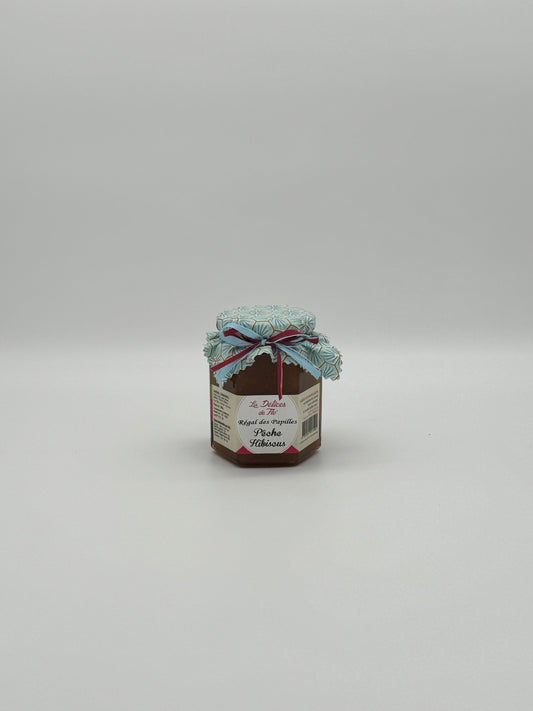 CONFITURE PECHE JAUNE FLEUR D'HIBISCUS 280G